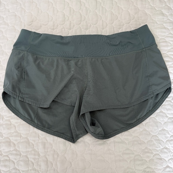 lululemon Lined Shorts in Teal Size 6 - Picture 1 of 5